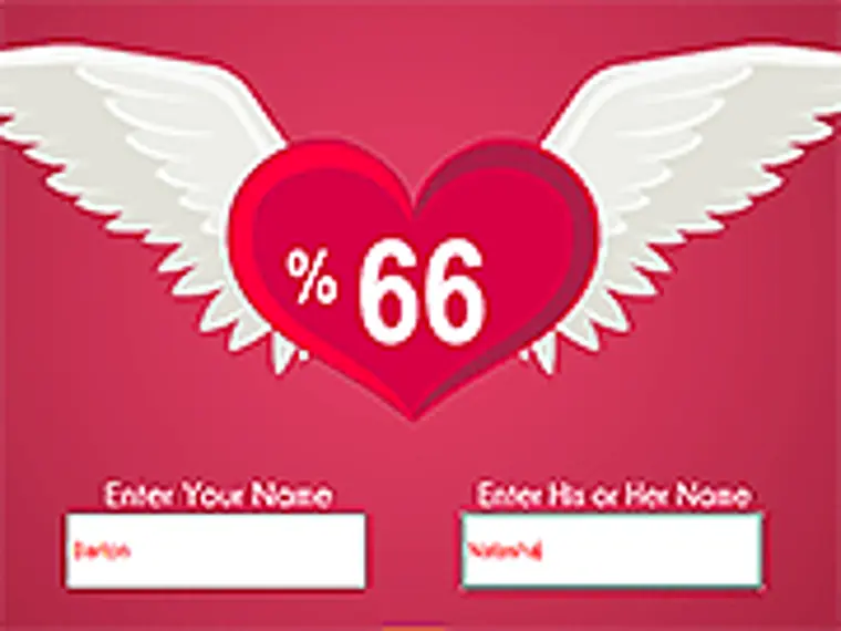 Test your Love Html5 - Play Now