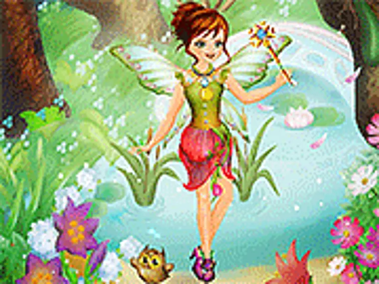 y8 fairy dress up Jacquard Drop Waist Mini Dress main image 0