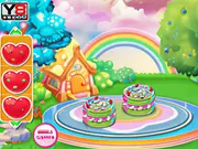 Rainbow Macaroons Cooking