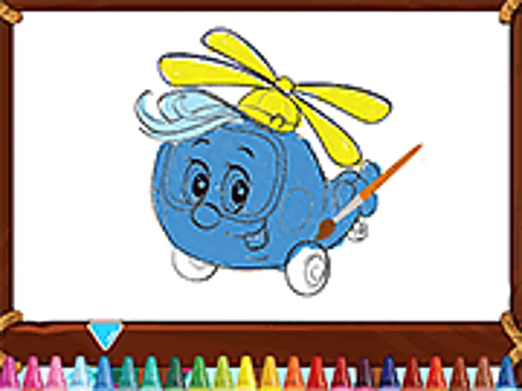 Friendly Airplanes for Kids Coloring