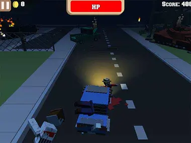 Blocky Zombie Highway