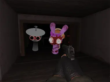 Four Sprunki at Grandpa