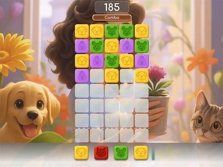 Animal Block Pop Puzzle - free online game