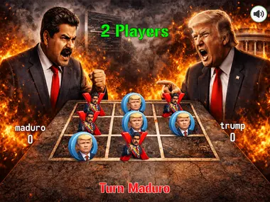 Maduro VS Trump: Tic Tac Toe War