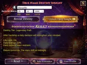 True Name Destiny Insight