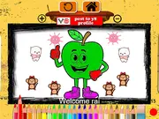 Easy Apple Coloring Book