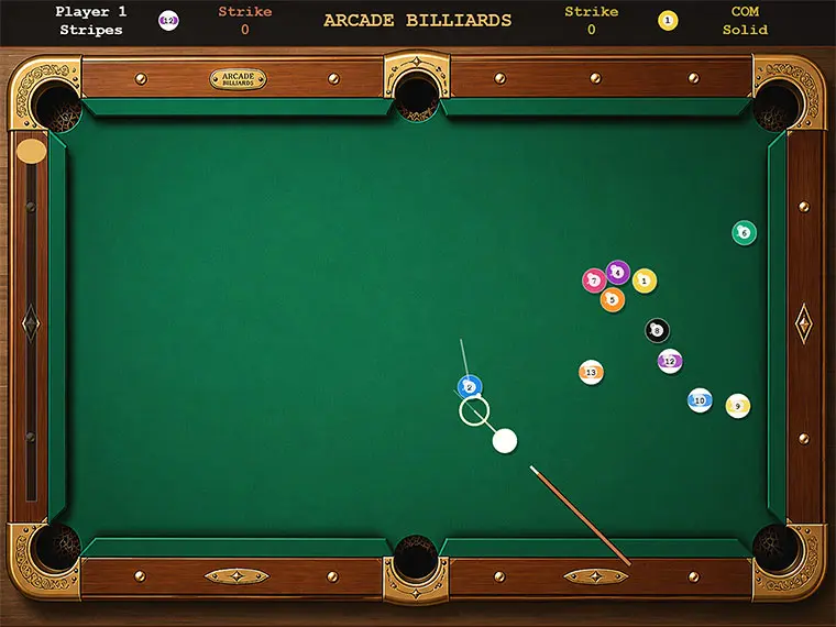 Arcade Billiards - free online game