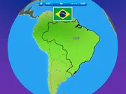 South America Flags: JordGlobe Geography
