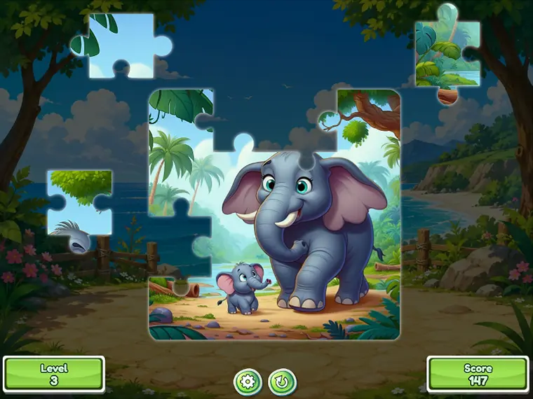 Animal Puzzle Deluxe - free online game