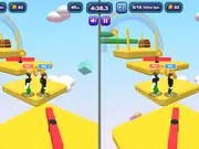 Obby Rainbow Parkour Two Player