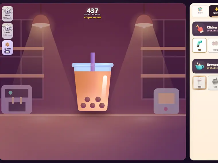Boba Clicker - Play Now on Y8.com