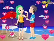 Kissing Couple Dress Up